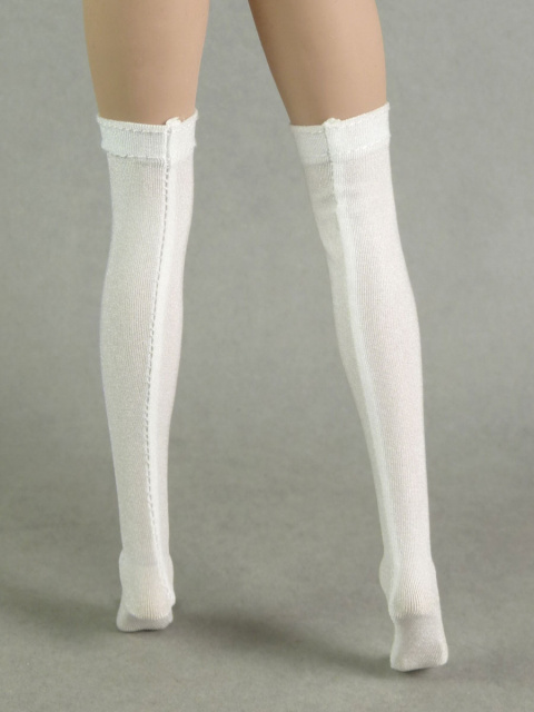 Nouveau Toys 1/6 Scale Female White Color Knee-High Sheen Stocking